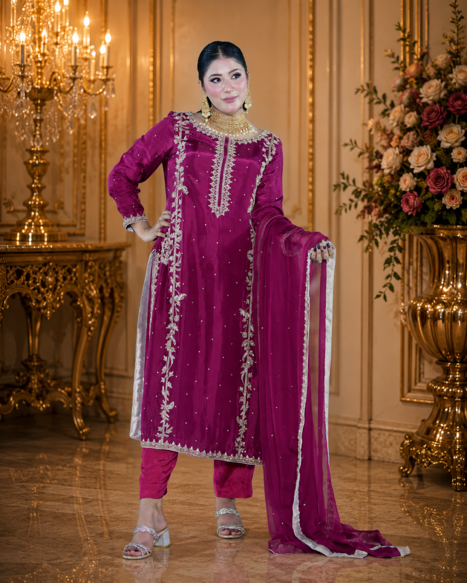 Handcrafted Magenta Formal